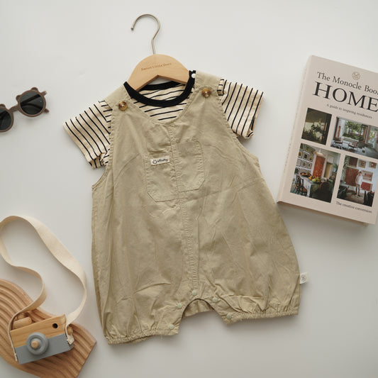 Line Shirt with Casual Sling Set