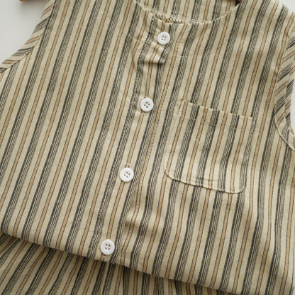 Buttoned Line Two Pieces Set