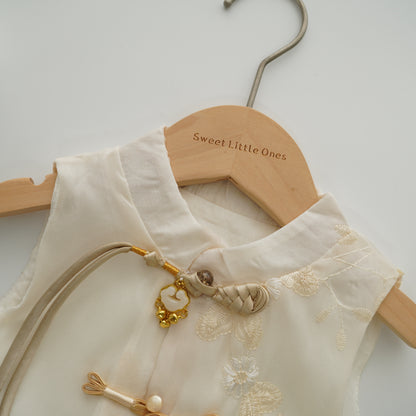 White Two Pieces CheongSam