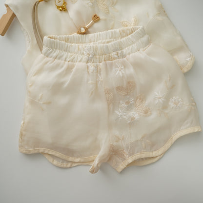 White Two Pieces CheongSam