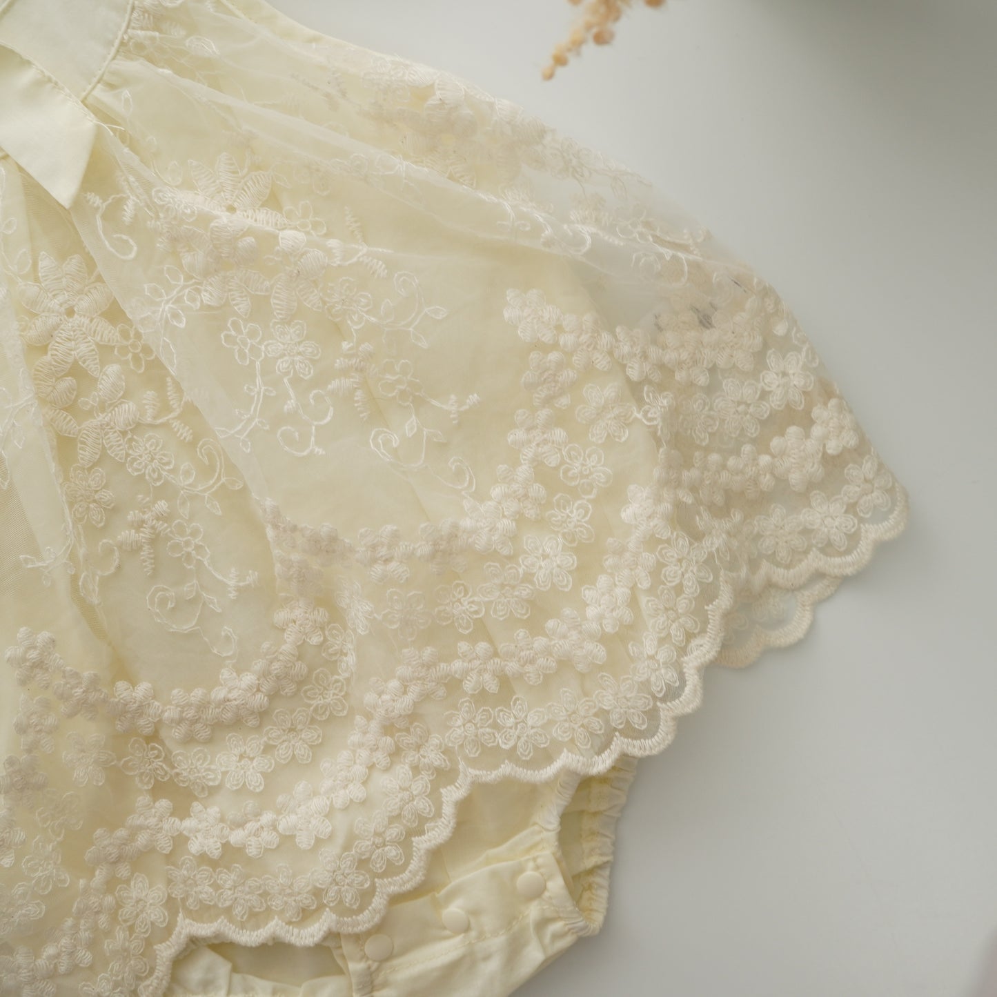 Lacey Halter Neck Ribbon Romper