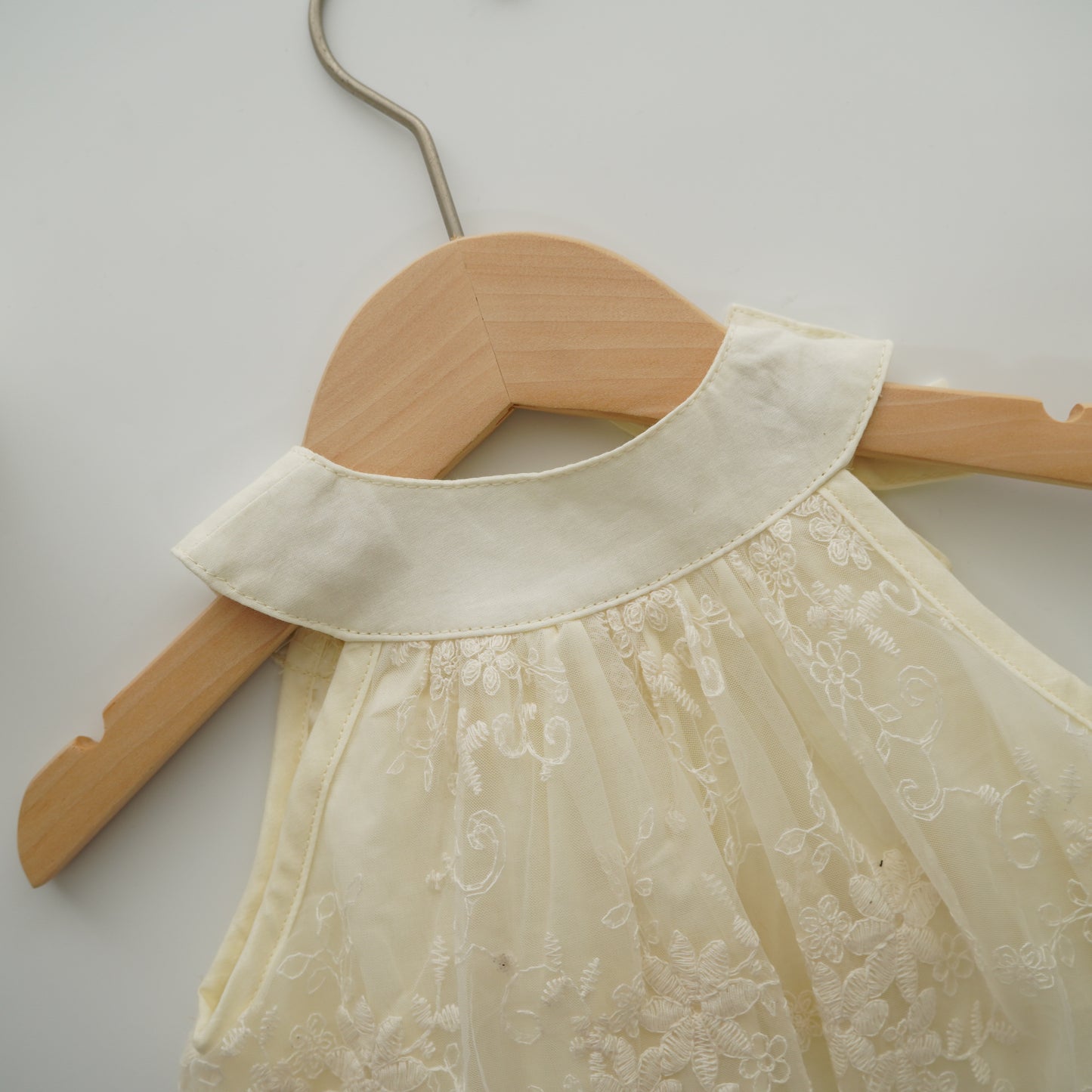 Lacey Halter Neck Ribbon Romper