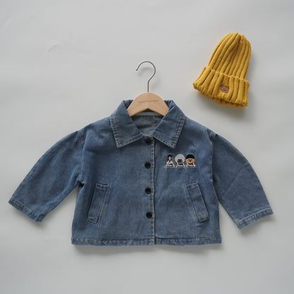 Denim Cartoon Outer (Size 80&120)