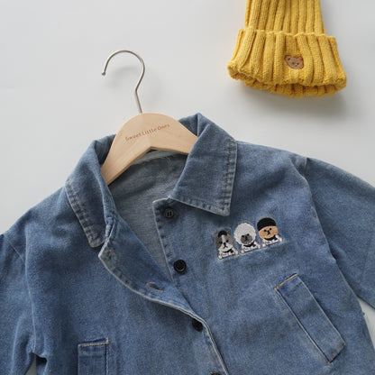 Denim Cartoon Outer (Size 80&120)