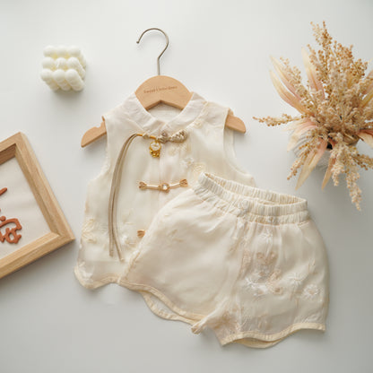 White Two Pieces CheongSam