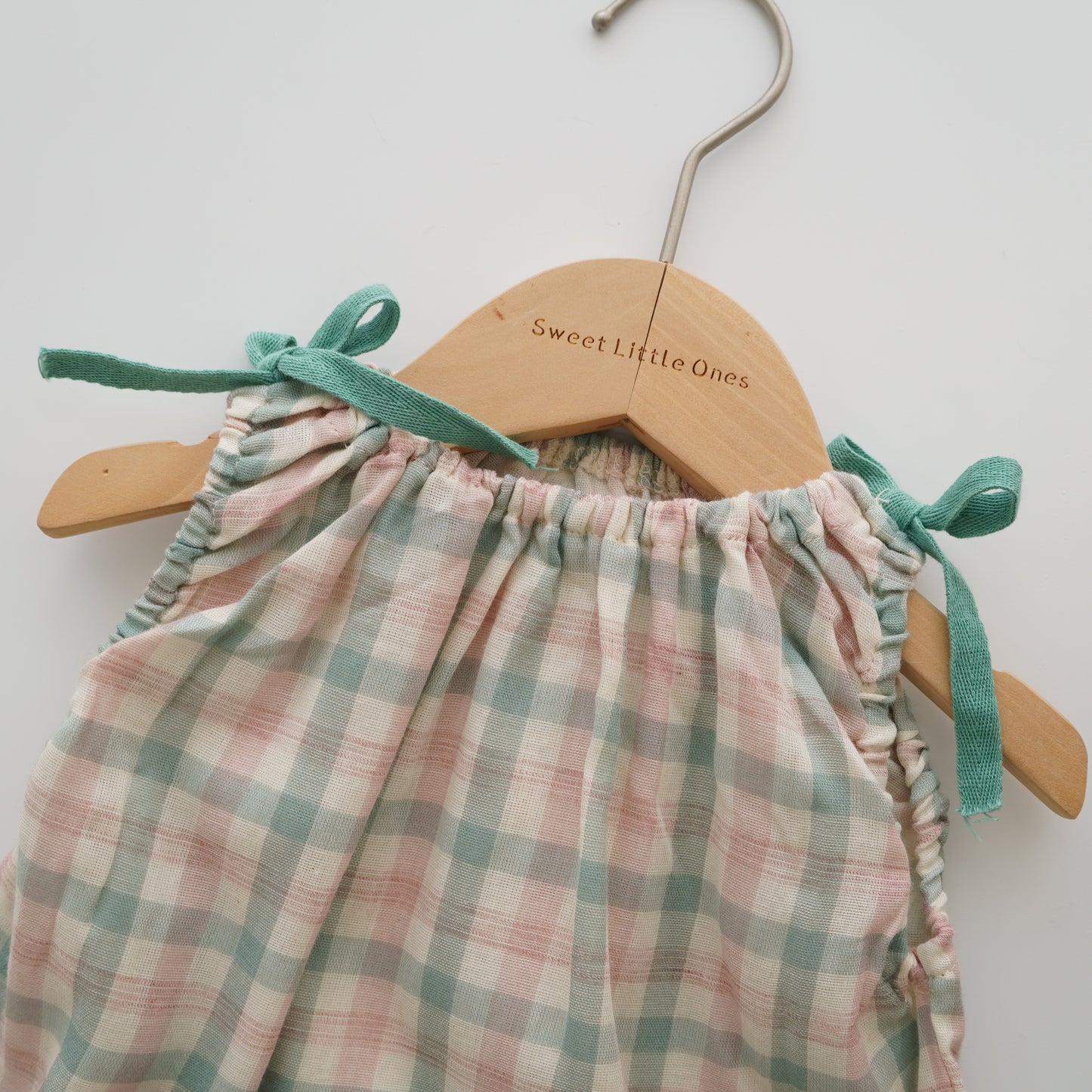 Checkered Cotton Two Pieces Set