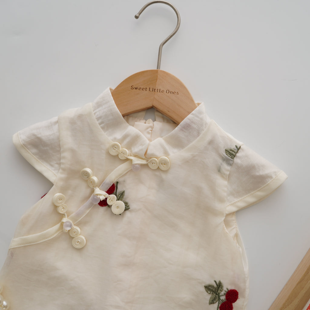 Cherry Simple Cheongsam (Size 73)