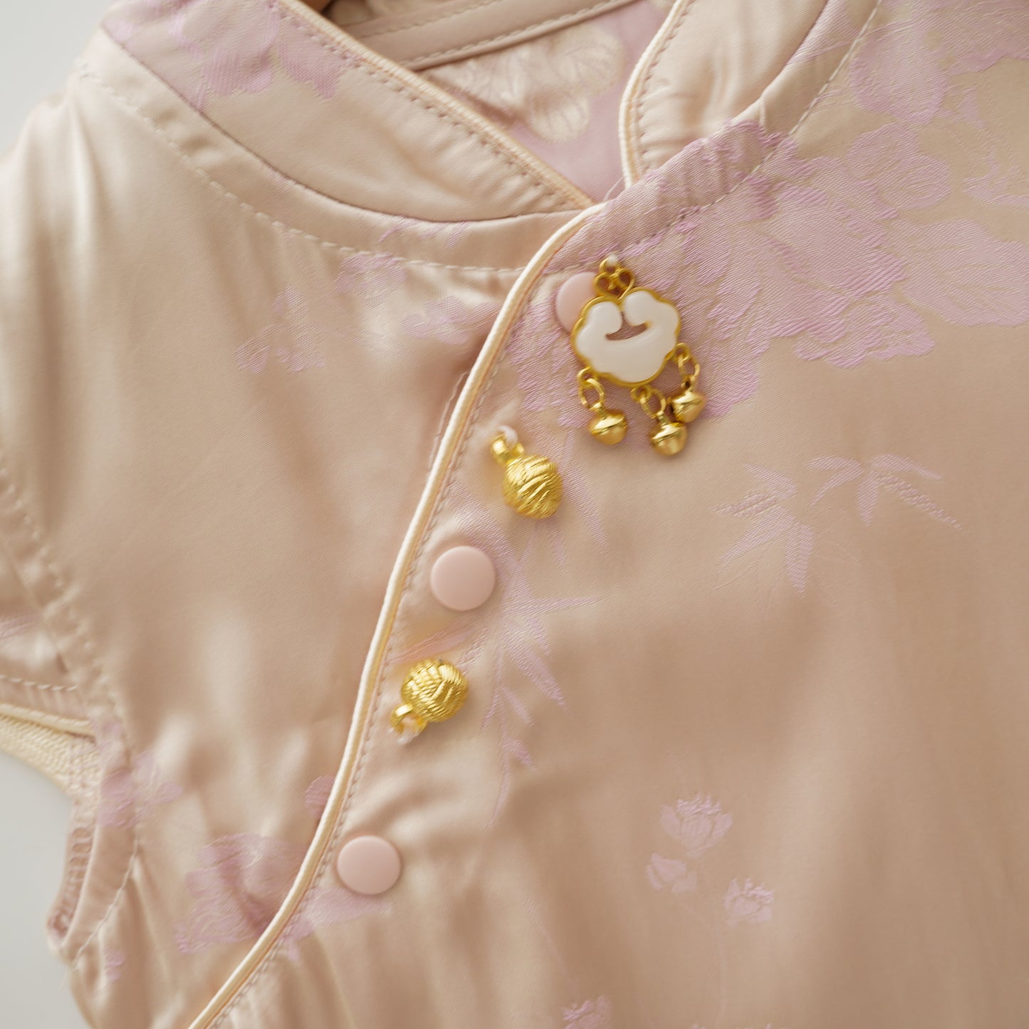 Chinese Silky Floral Sister Matching