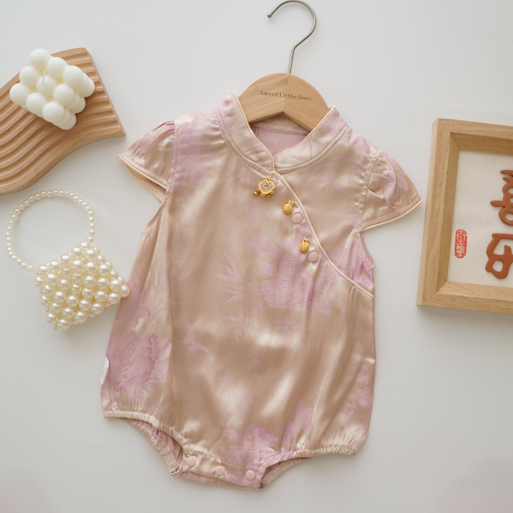 Chinese Silky Floral Sister Matching