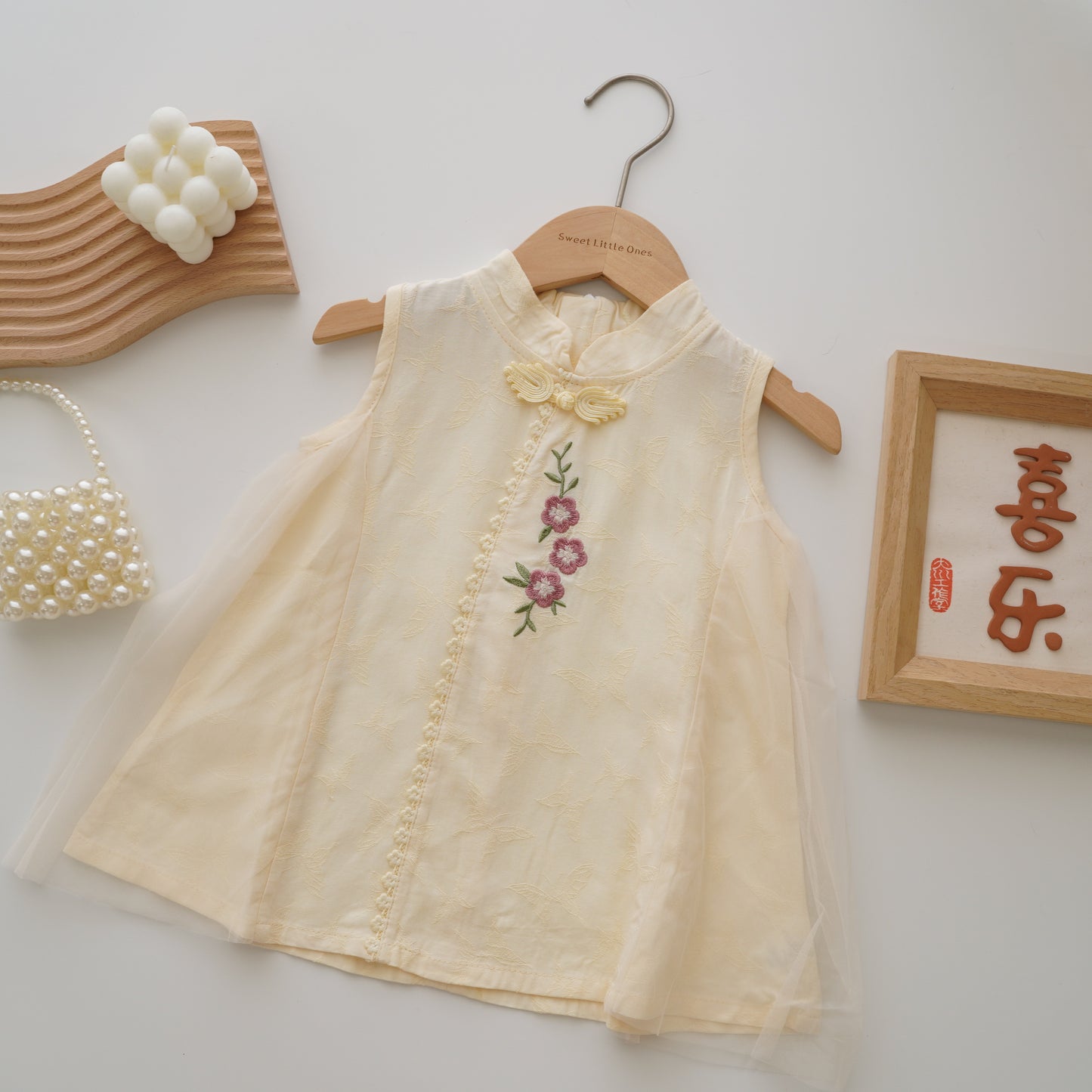 Tiny Flower Chinese Style Sister Matching