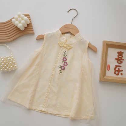 Tiny Flower Chinese Style Sister Matching