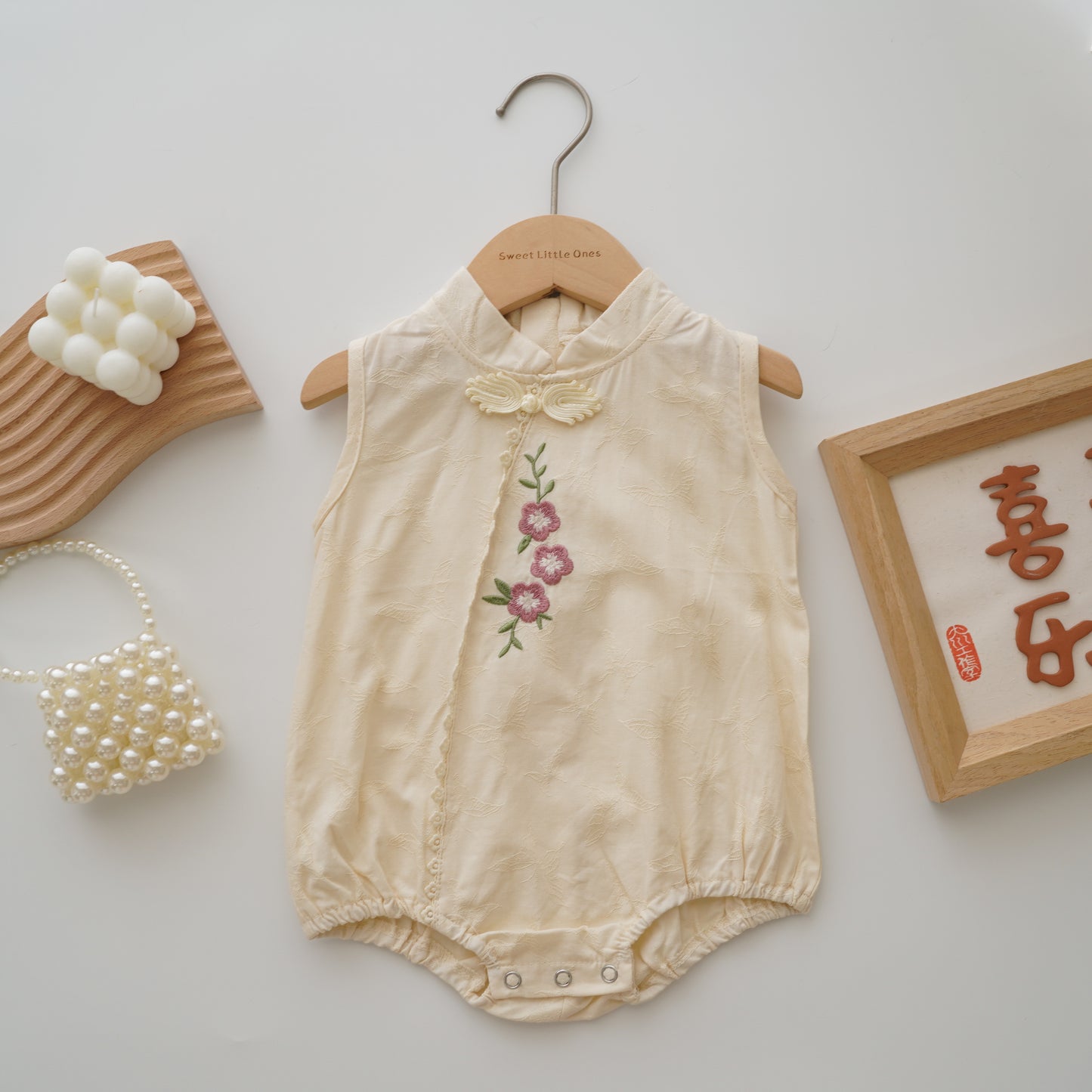 Tiny Flower Chinese Style Sister Matching