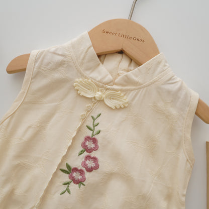 Tiny Flower Chinese Style Sister Matching