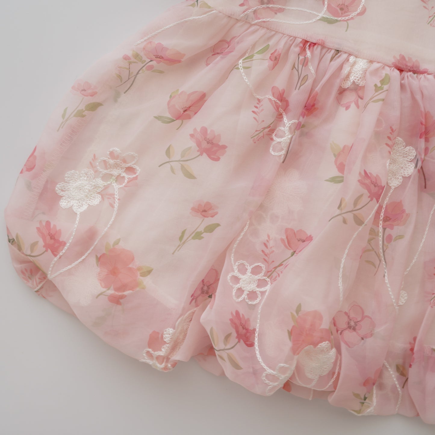 Matching Sister Puff Sleeves Cheongsam