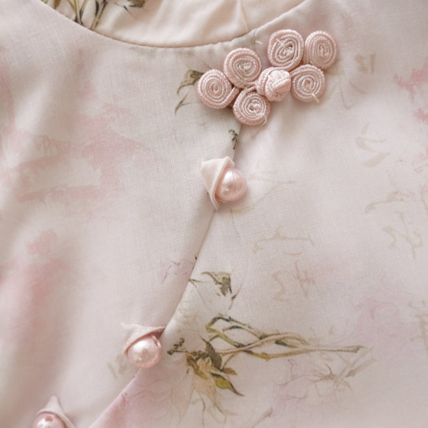 Modern Mesh Cheongsam Set