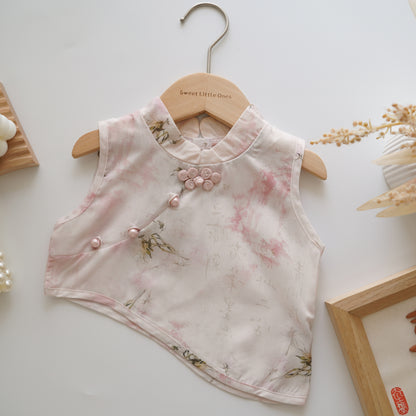 Modern Mesh Cheongsam Set