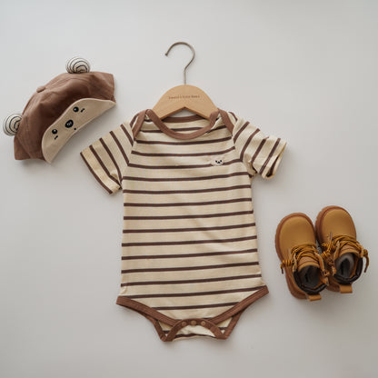 Daily Line Bear Brown Romper
