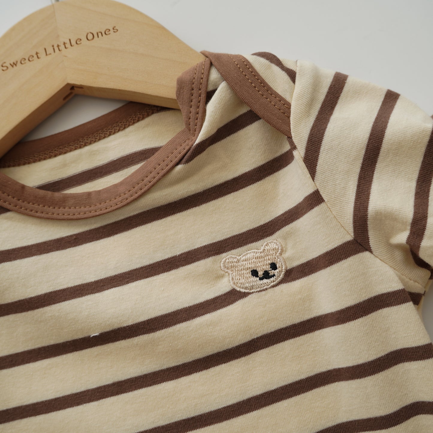 Daily Line Bear Brown Romper