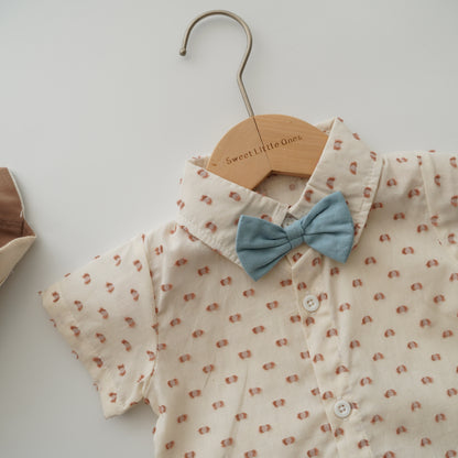 Bowtie Shirt with Pants Set
