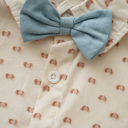 Bowtie Shirt with Pants Set