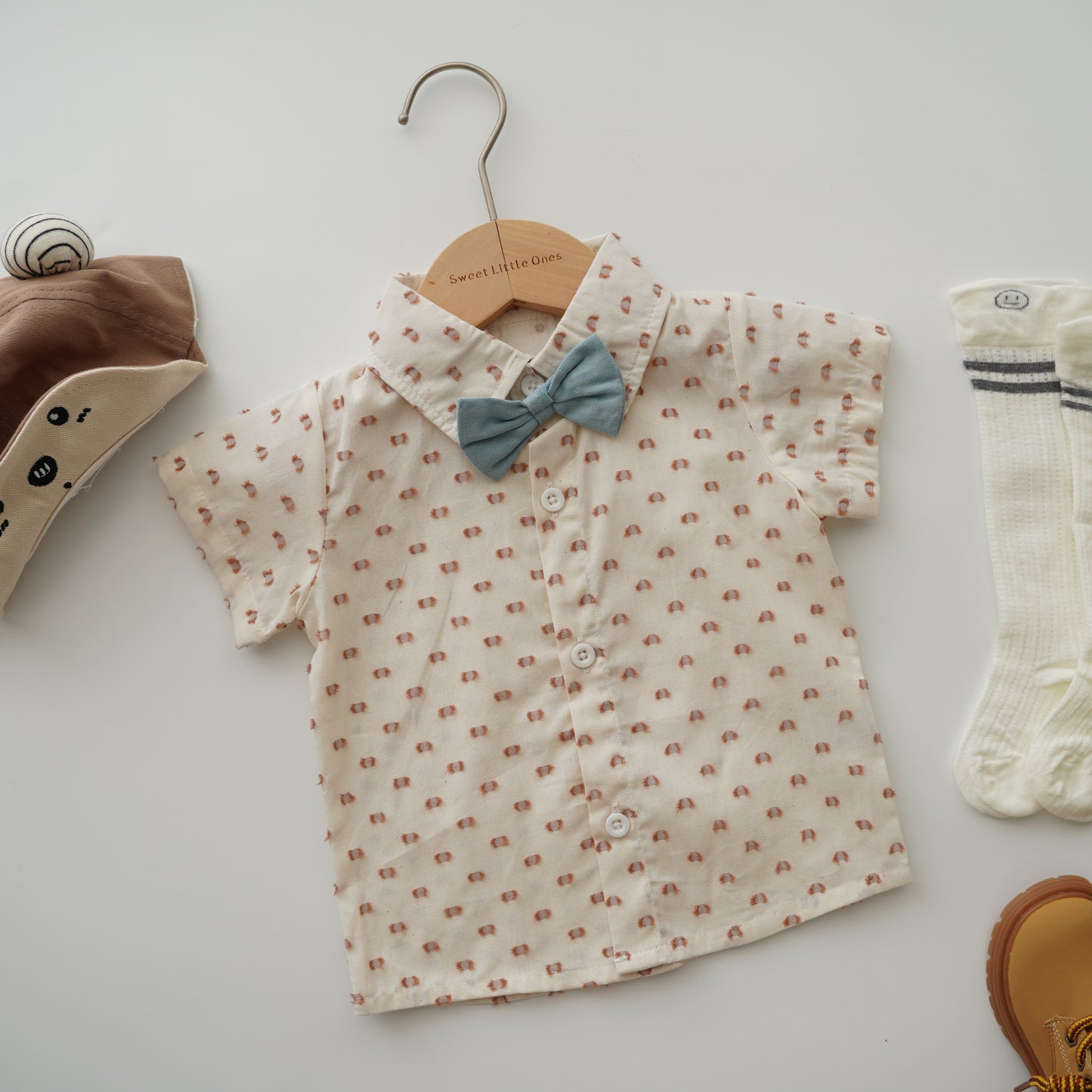 Bowtie Shirt with Pants Set