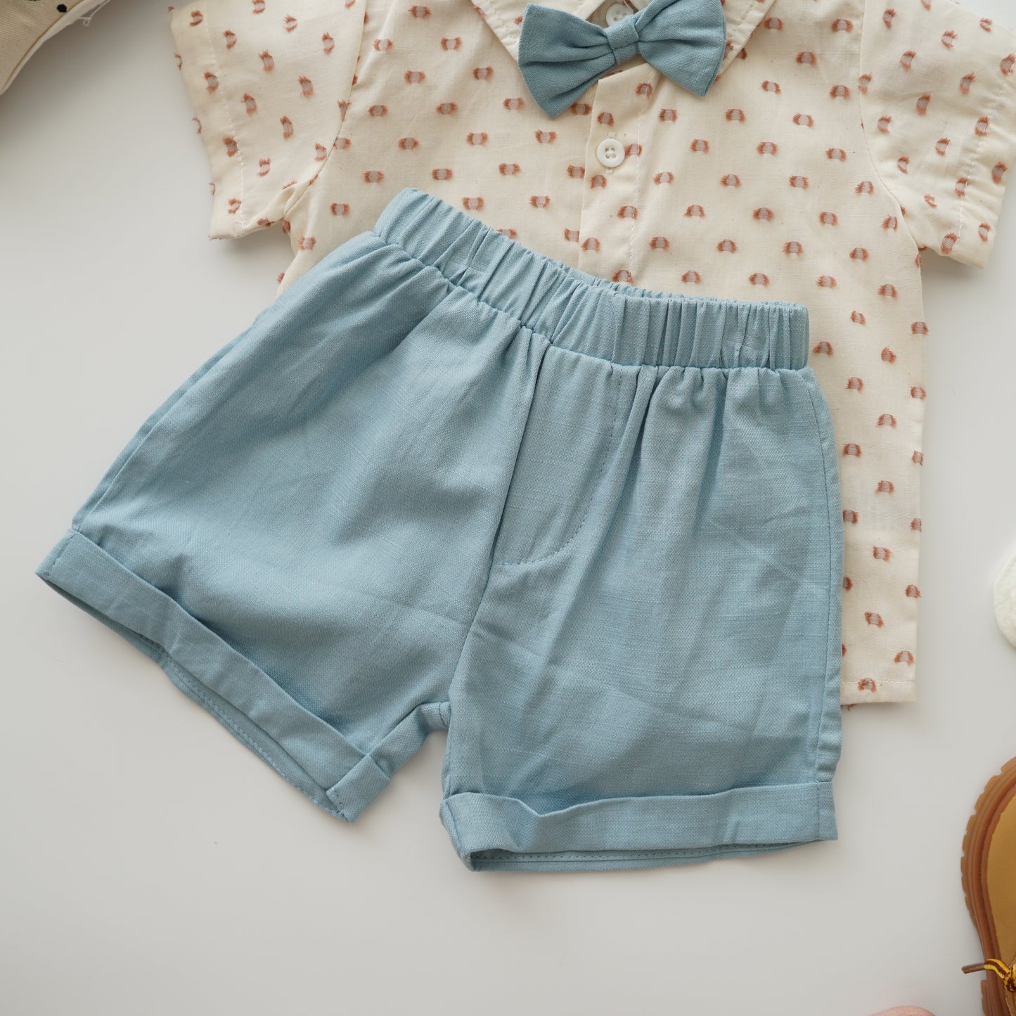 Bowtie Shirt with Pants Set