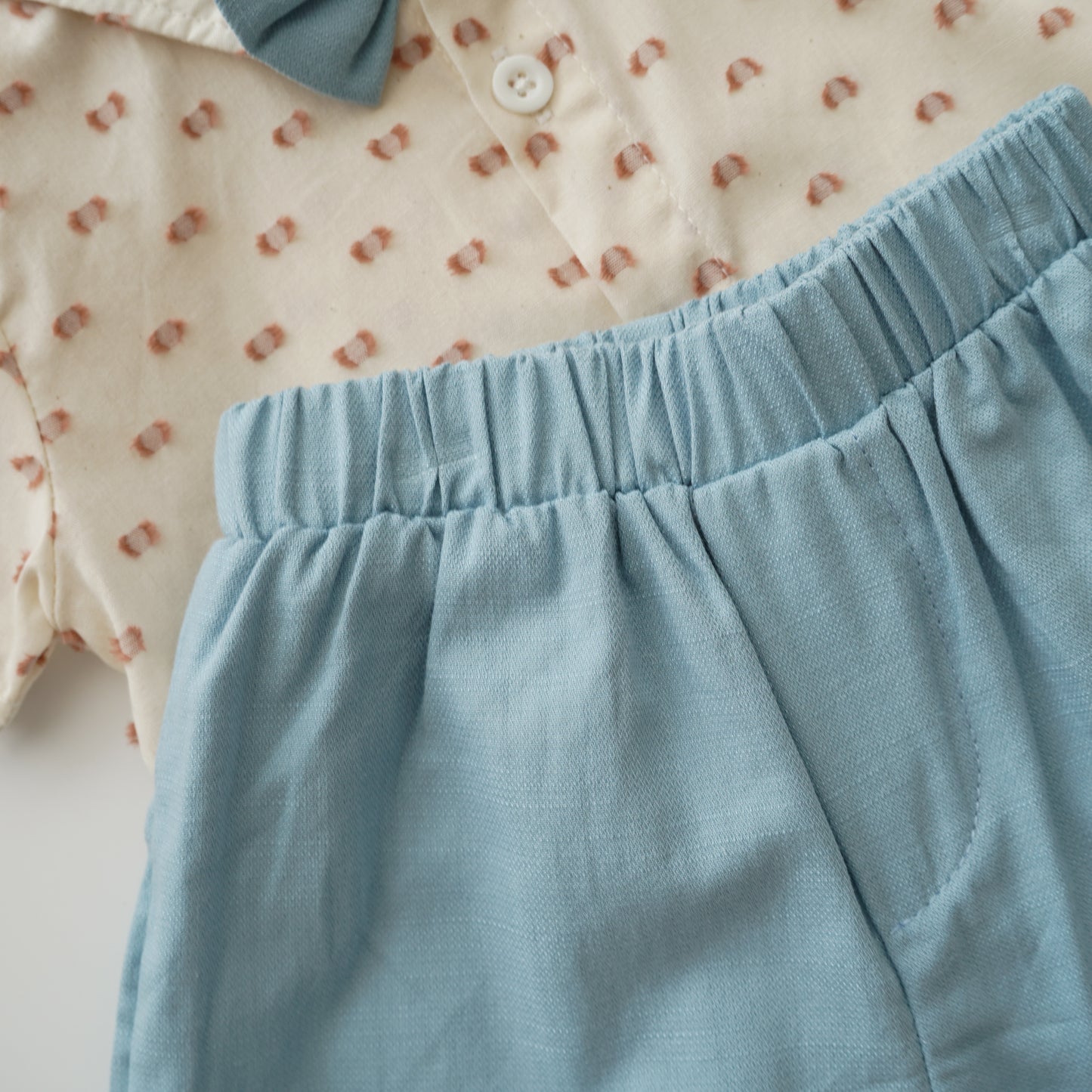 Bowtie Shirt with Pants Set