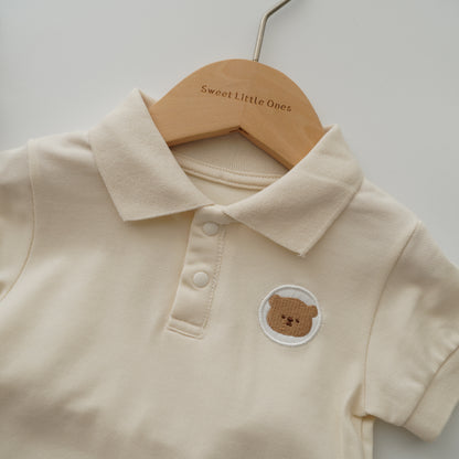 Bear Casual Polo Two Pieces Set