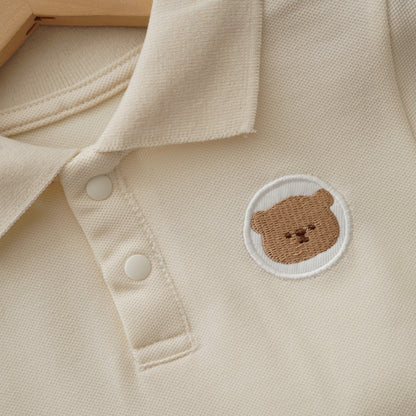 Bear Casual Polo Two Pieces Set