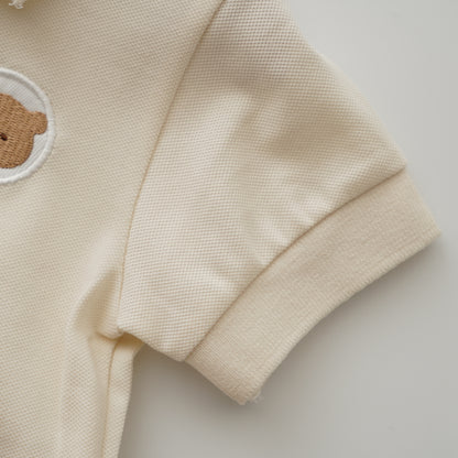 Bear Casual Polo Two Pieces Set