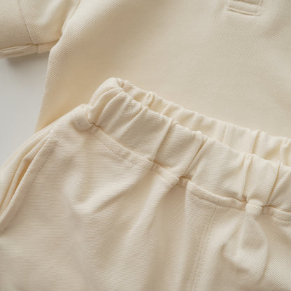 Bear Casual Polo Two Pieces Set