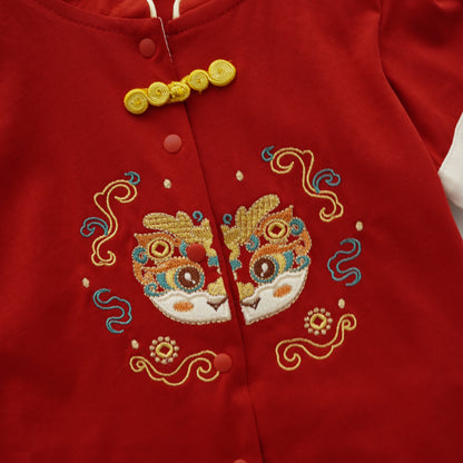 Modern Dragon Tang Two Pieces Set