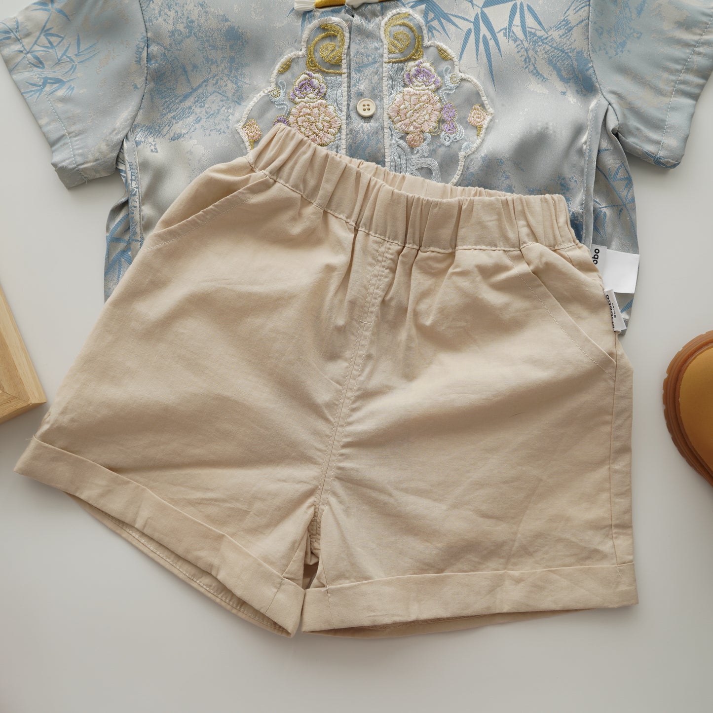 Blue Silky Boy Two Pieces Set