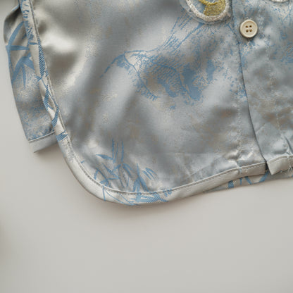 Blue Silky Boy Two Pieces Set