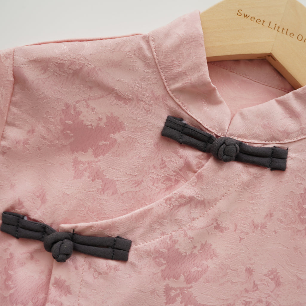 Pink Chinese Boy Two Pieces Set (Defect)