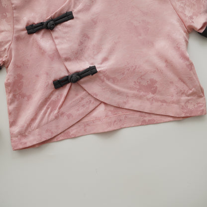 Pink Chinese Boy Two Pieces Set