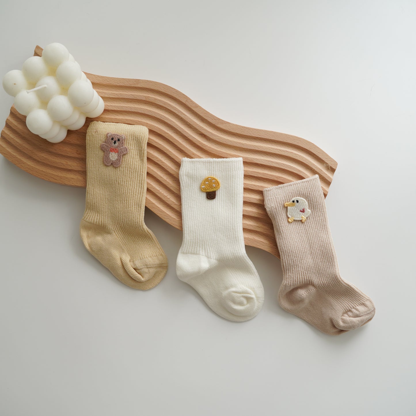 Casual Design Socks Set (3 Pairs Set)