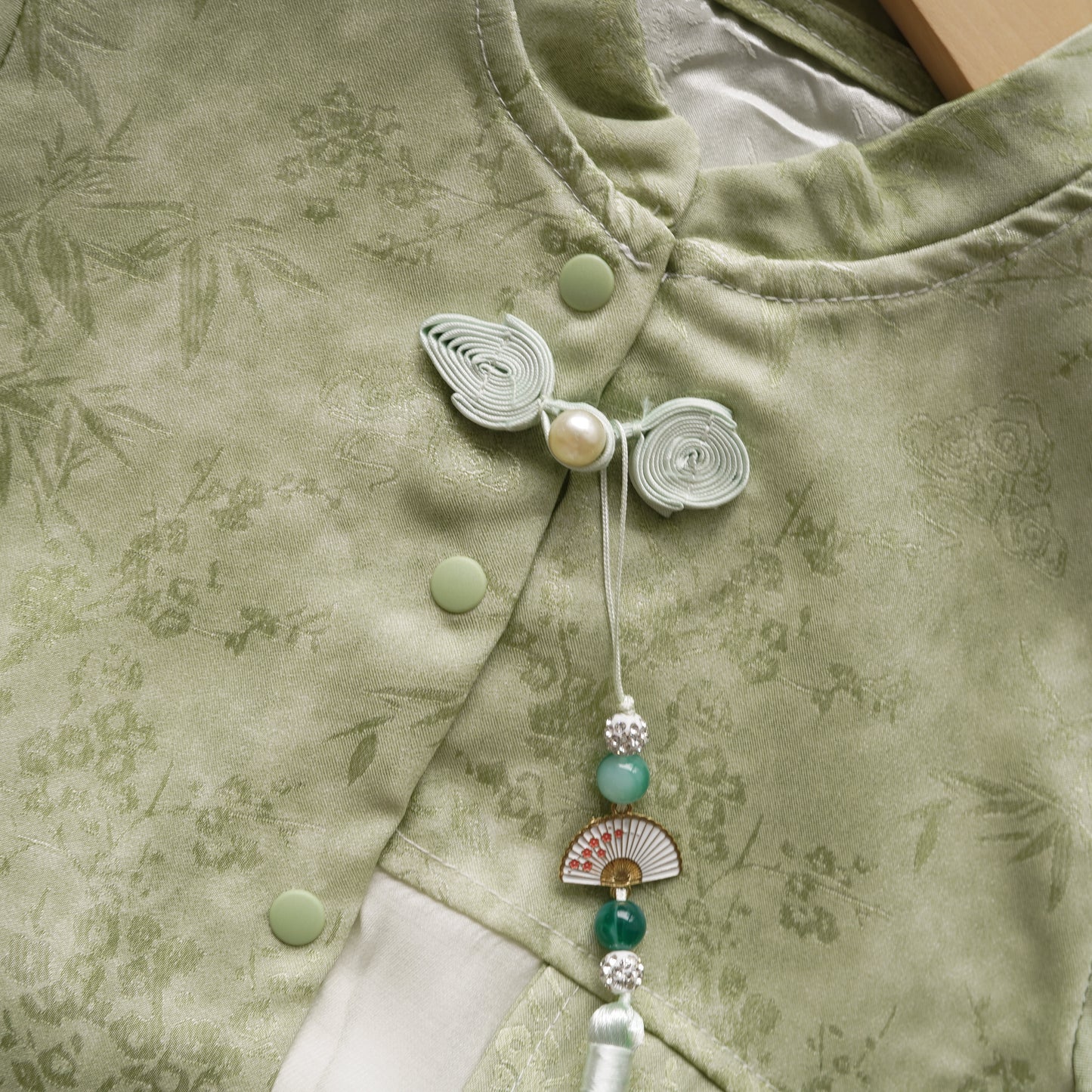 Chinese Style Boy Two Pieces Set in Green