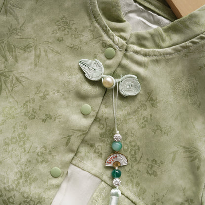 Chinese Style Boy Two Pieces Set in Green