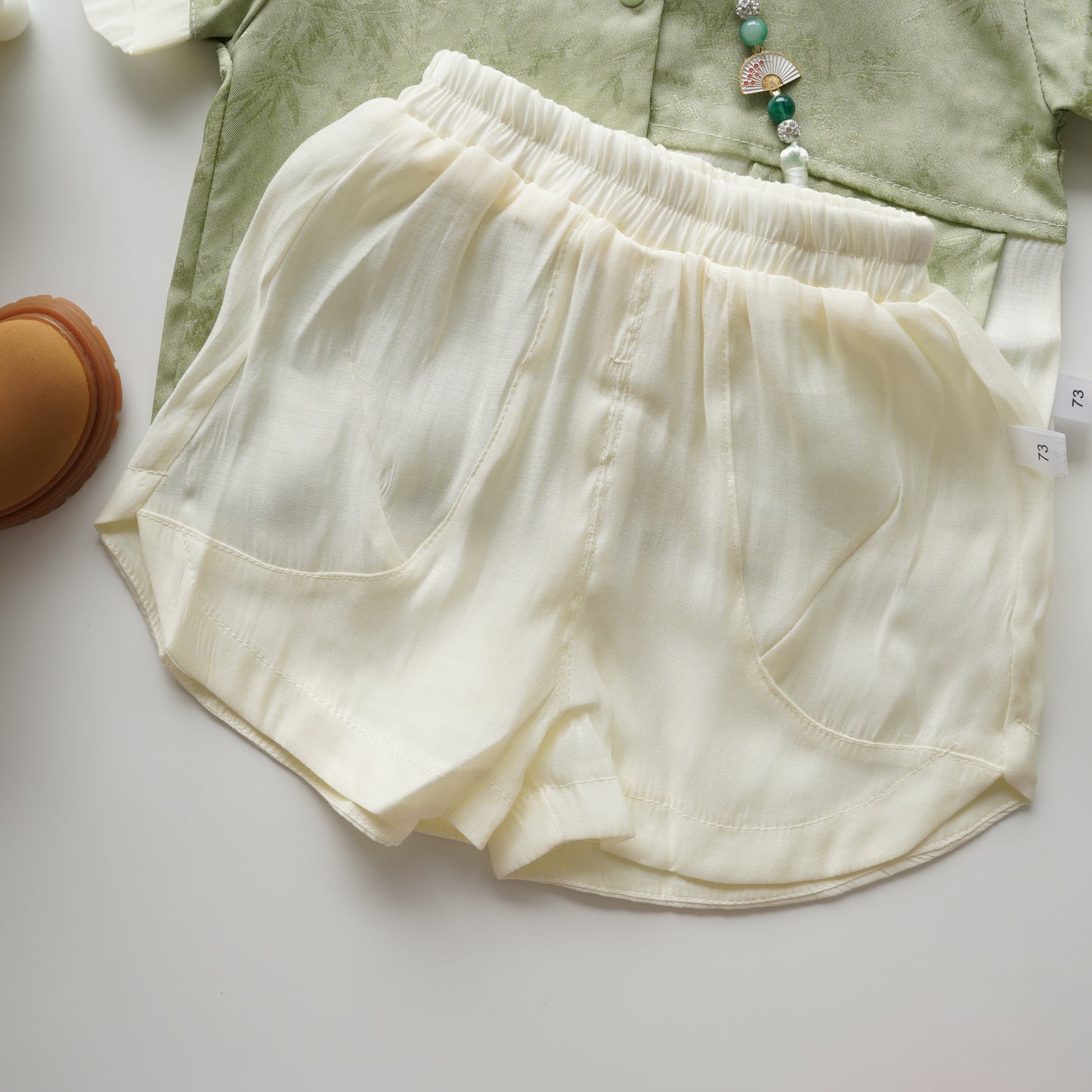 Chinese Style Boy Two Pieces Set in Green