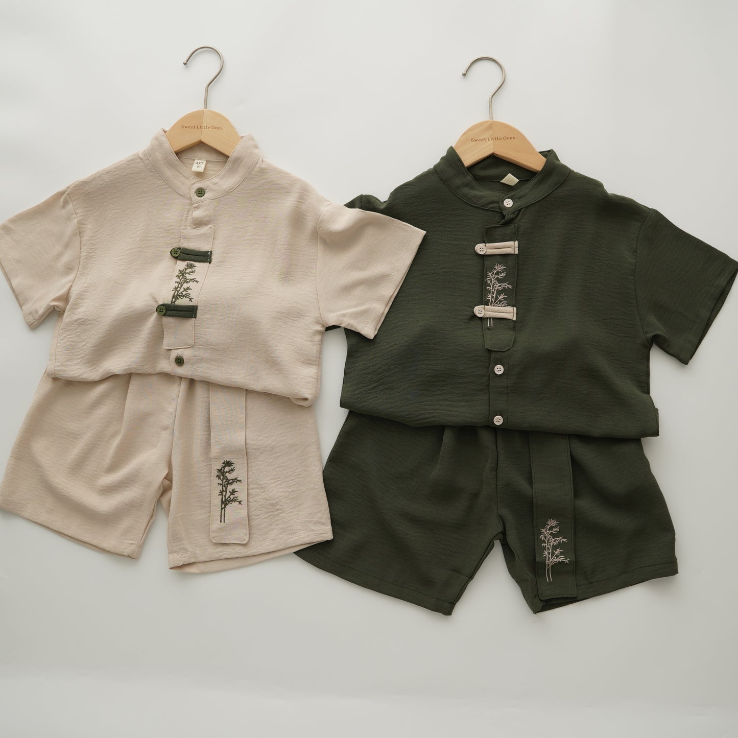 Casual Cotton Chinese Boy Suit