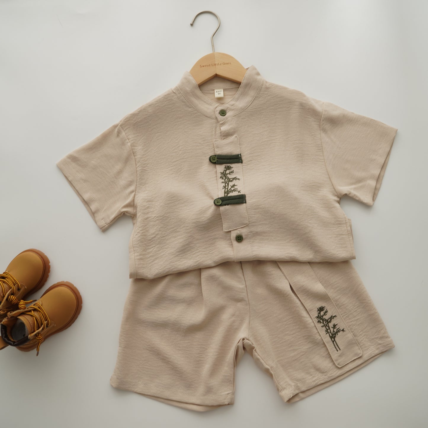 Casual Cotton Chinese Boy Suit