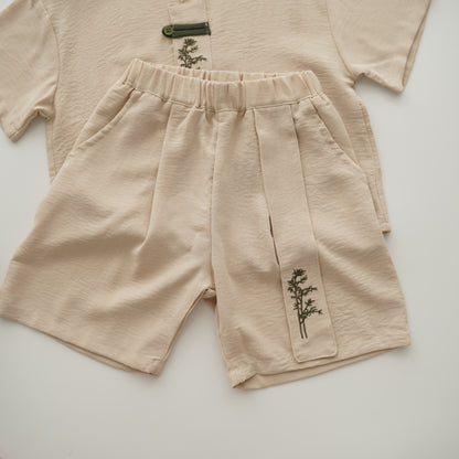 Casual Cotton Chinese Boy Suit
