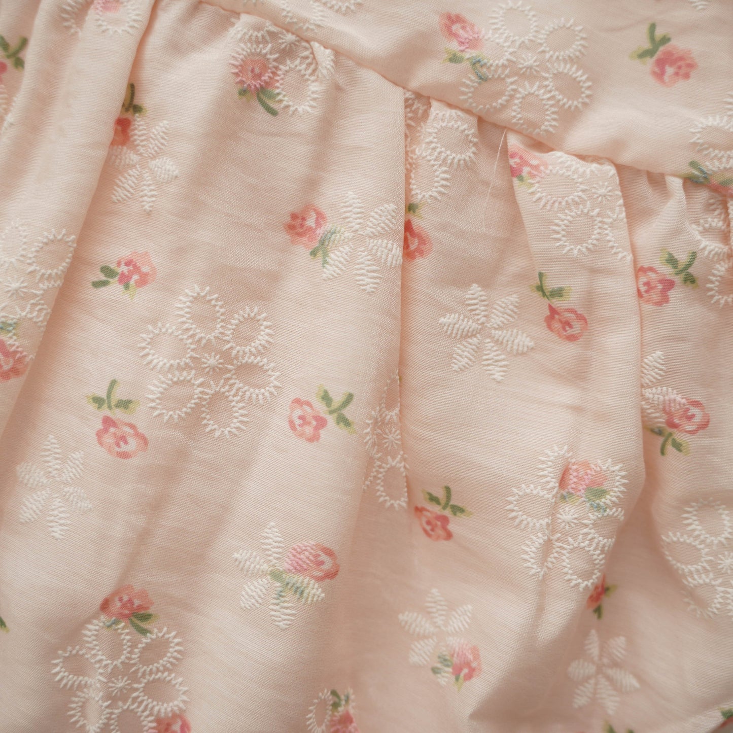 Tiny Rose Mesh Chinese Romper