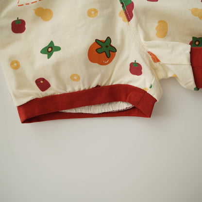 Tangerine Chinese Two Pieces Set