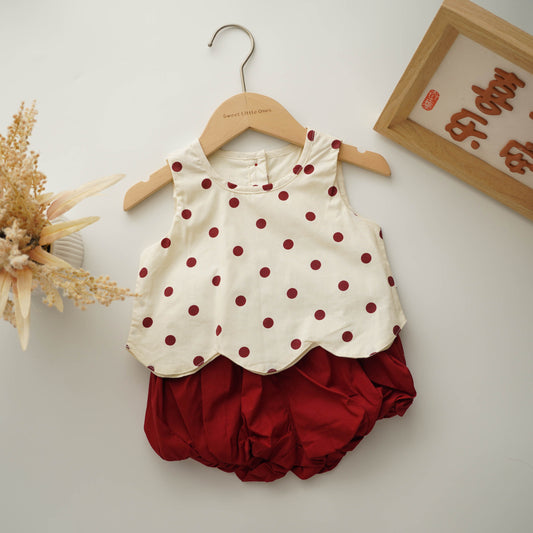 Flower Skirting Top & Pants Set