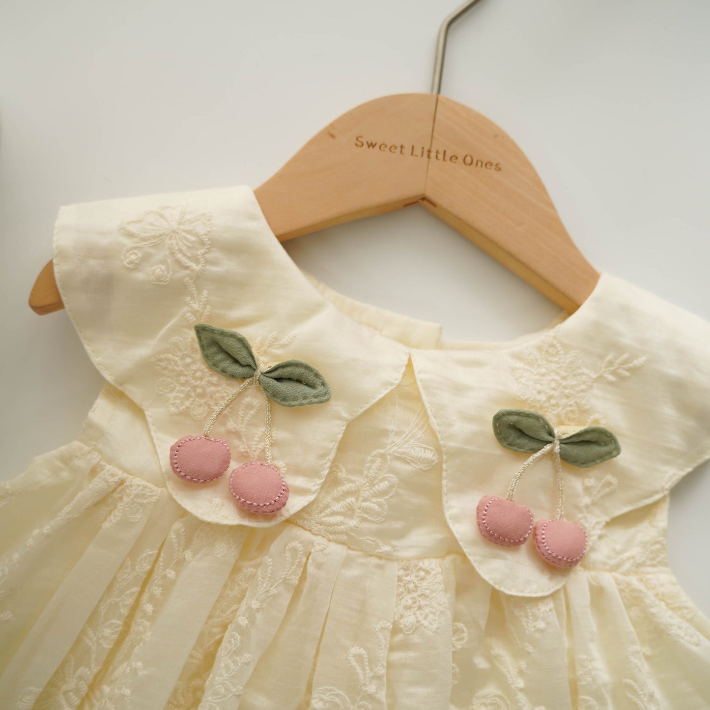 Cherry Lacey Simple Dress