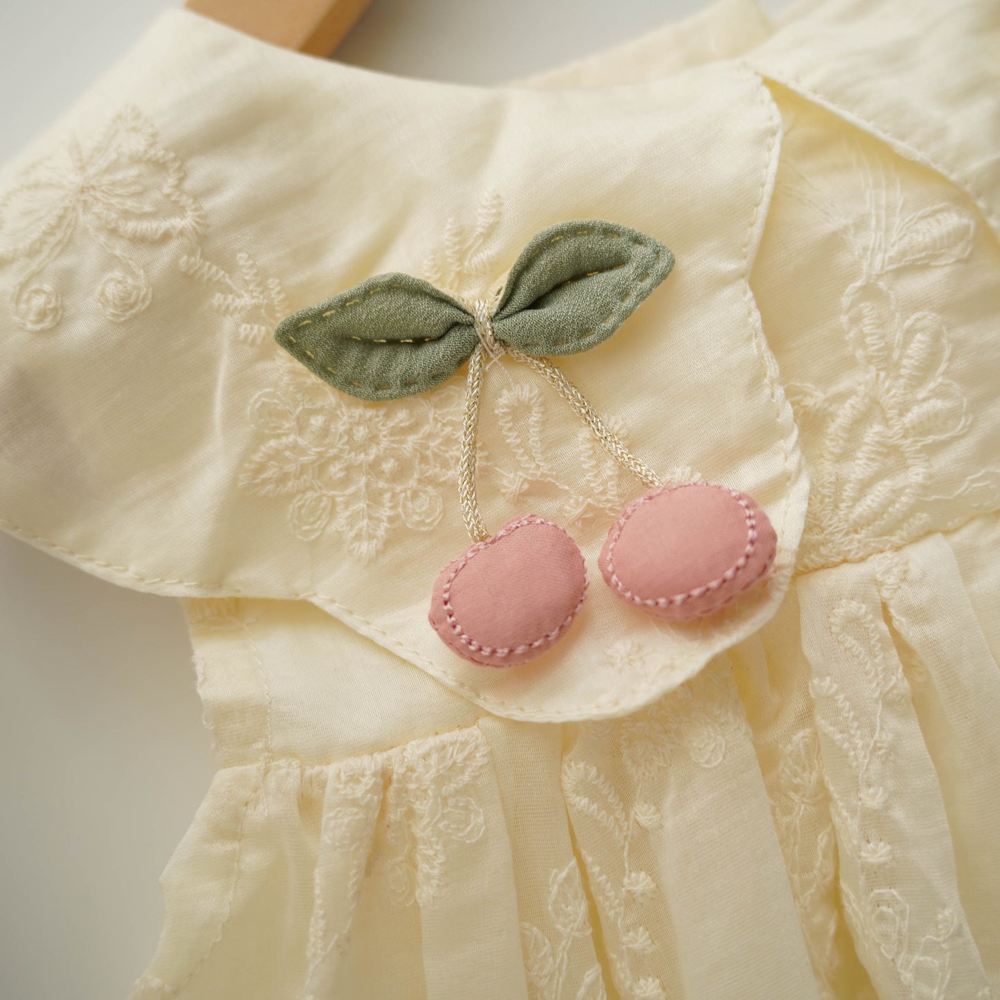 Cherry Lacey Simple Dress