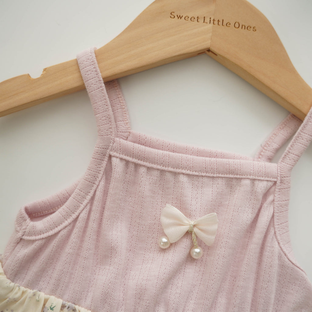 Pastel Purple Floral Romper