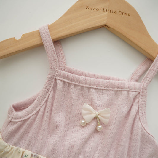 Pastel Purple Floral Romper